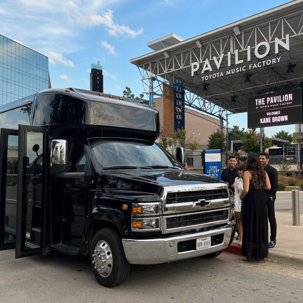 Rent a Bus to The Pavilion at Toyota Music Factory