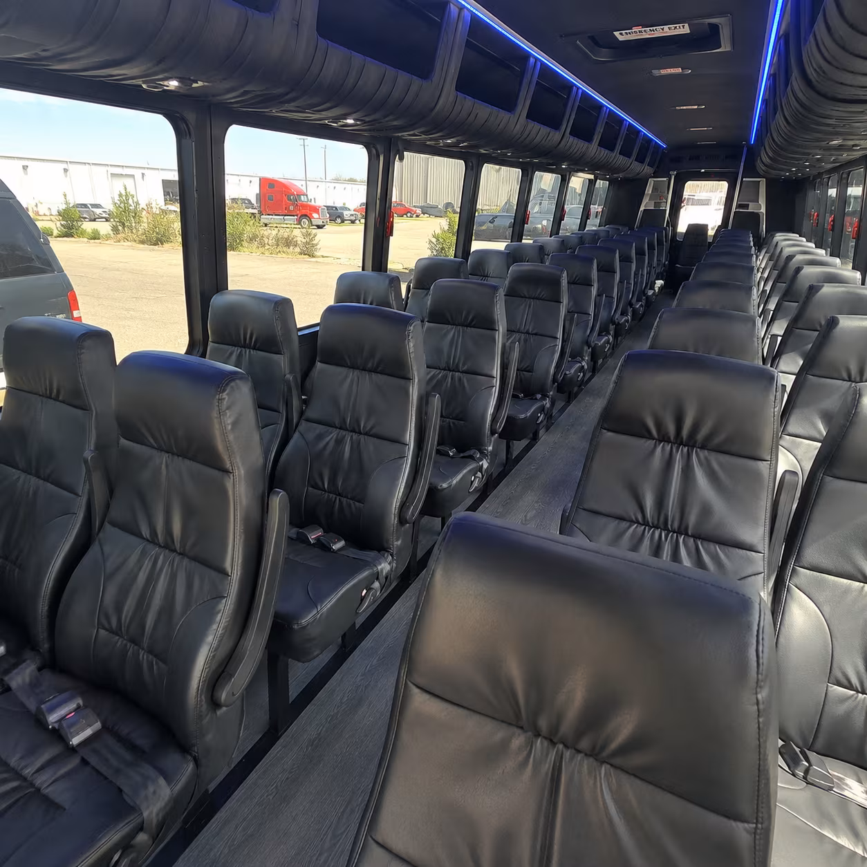 Carrollton Corporate Transportation party bus exterior
