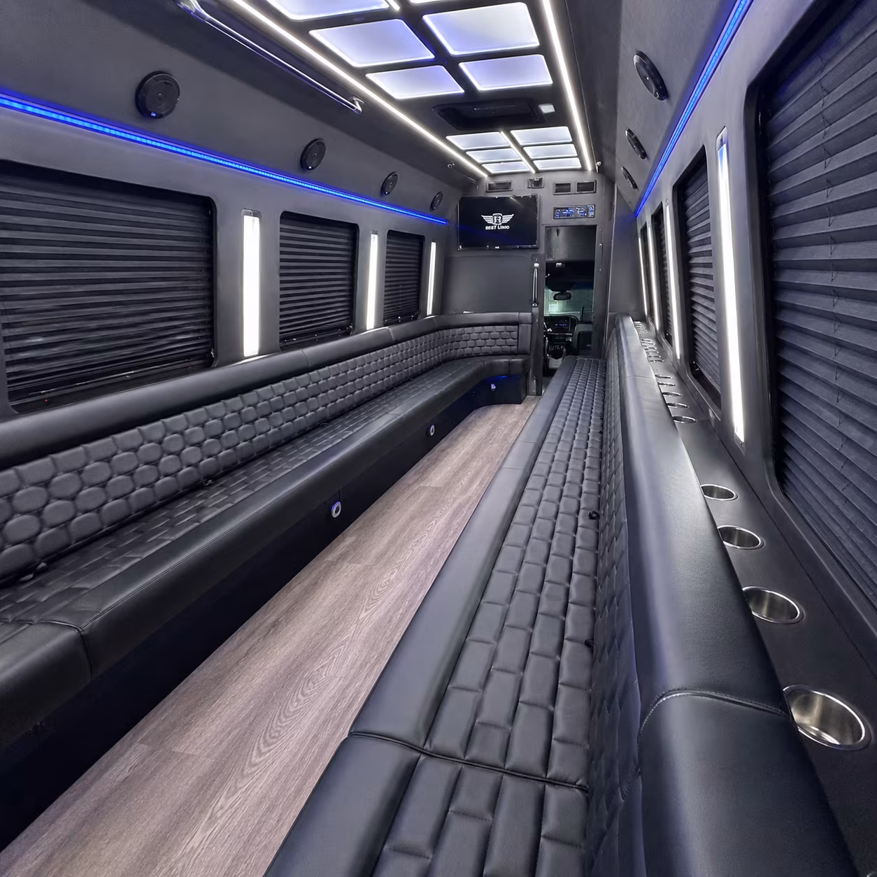 Carrollton Private Event Transportation party bus exterior