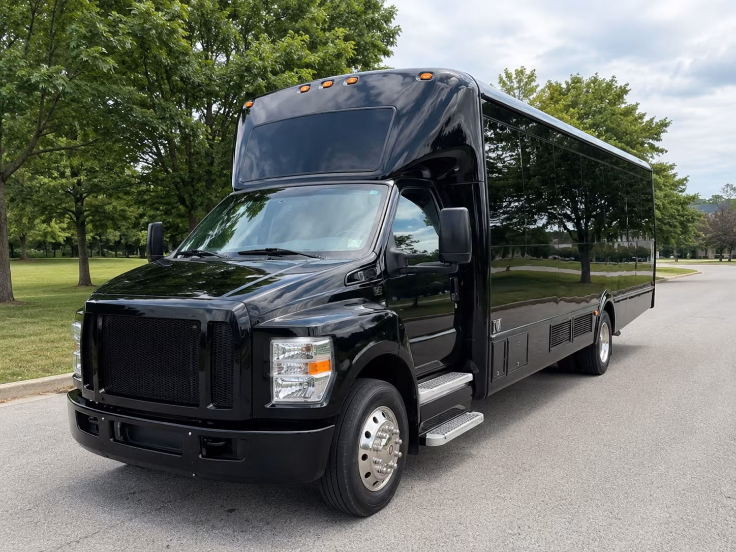 Carrollton Prom & Homecoming Transportation party bus exterior