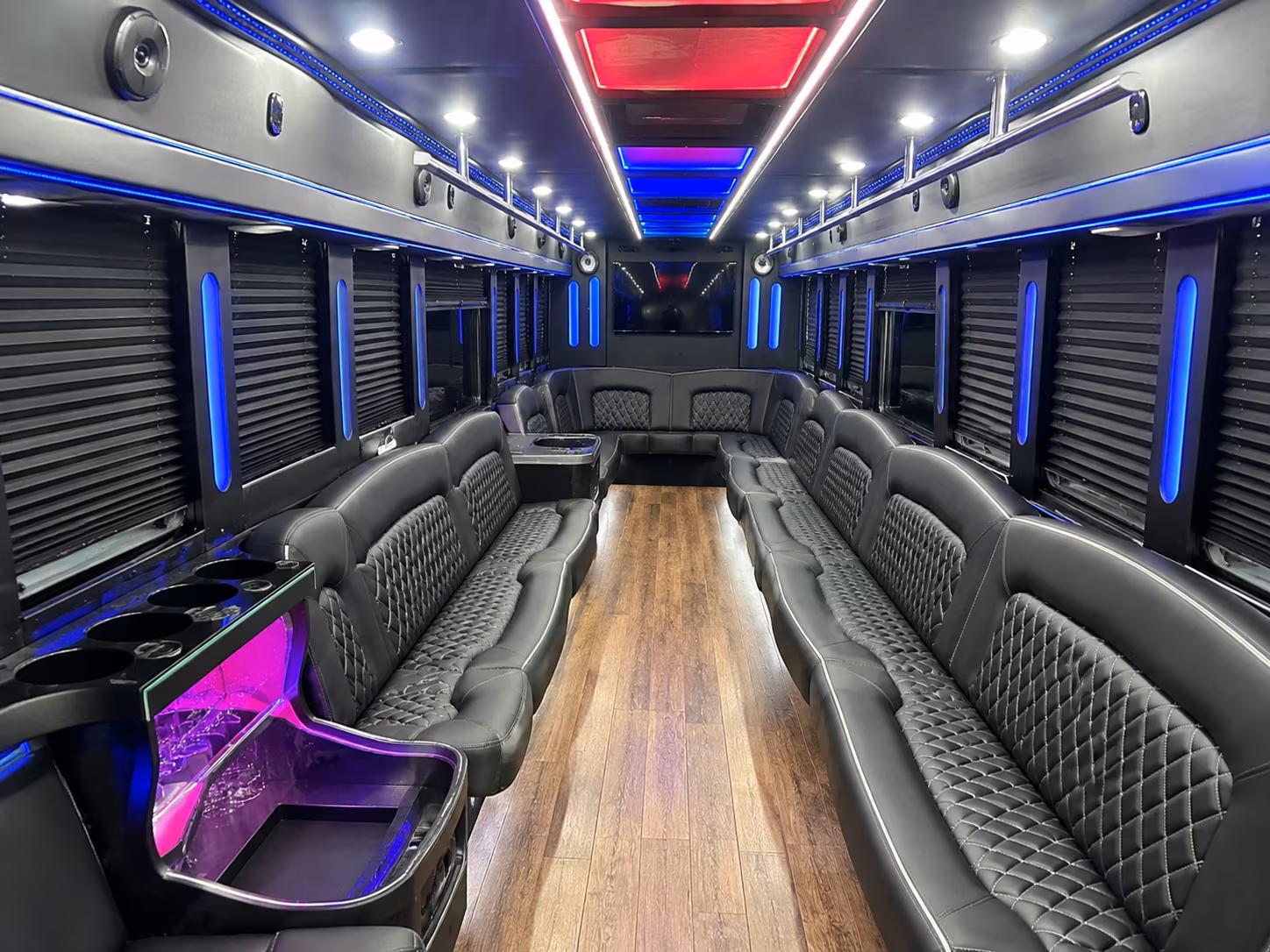 Carrollton Sporting Event Transportation party bus interior