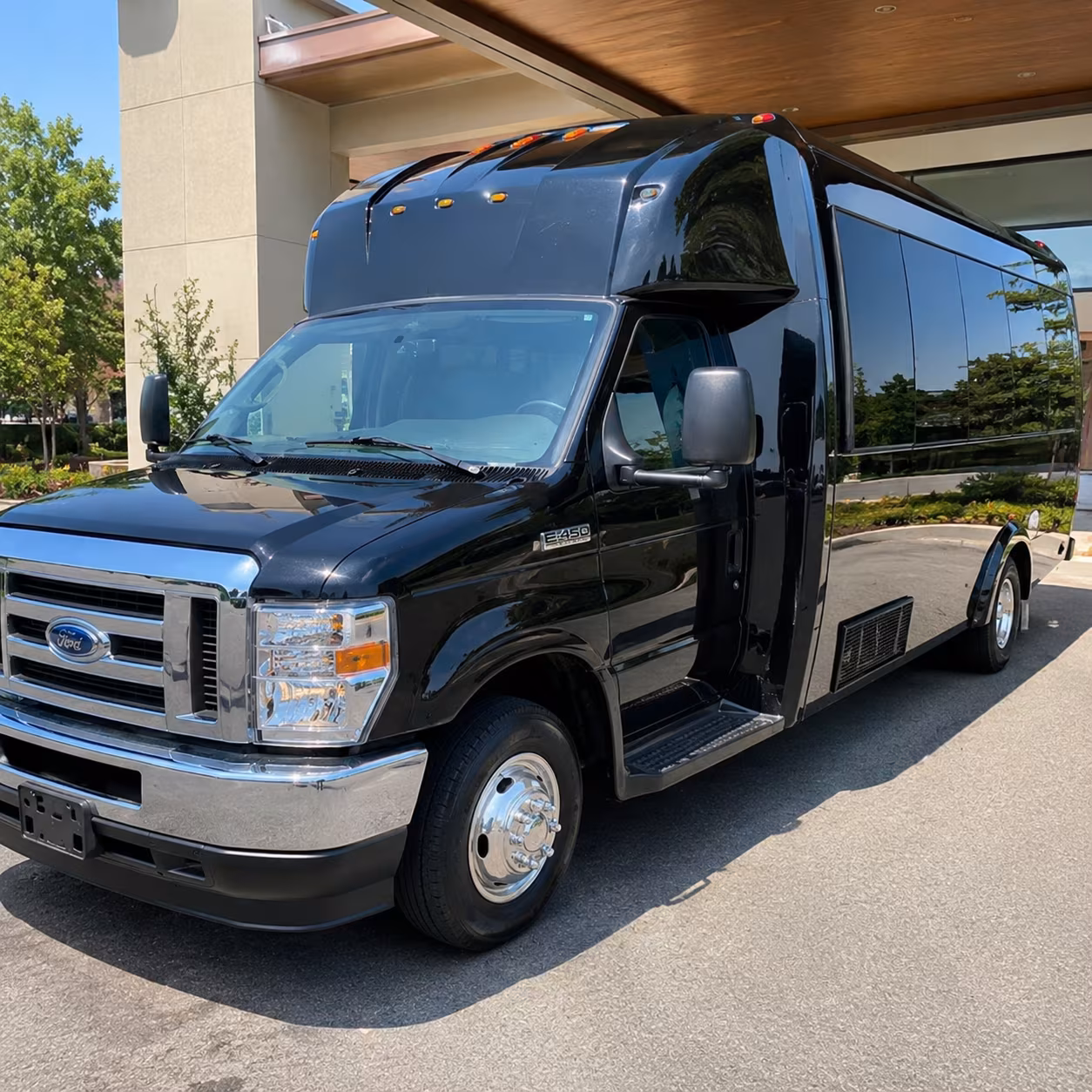 Passenger seating aboard a party bus rental serving Carrollton