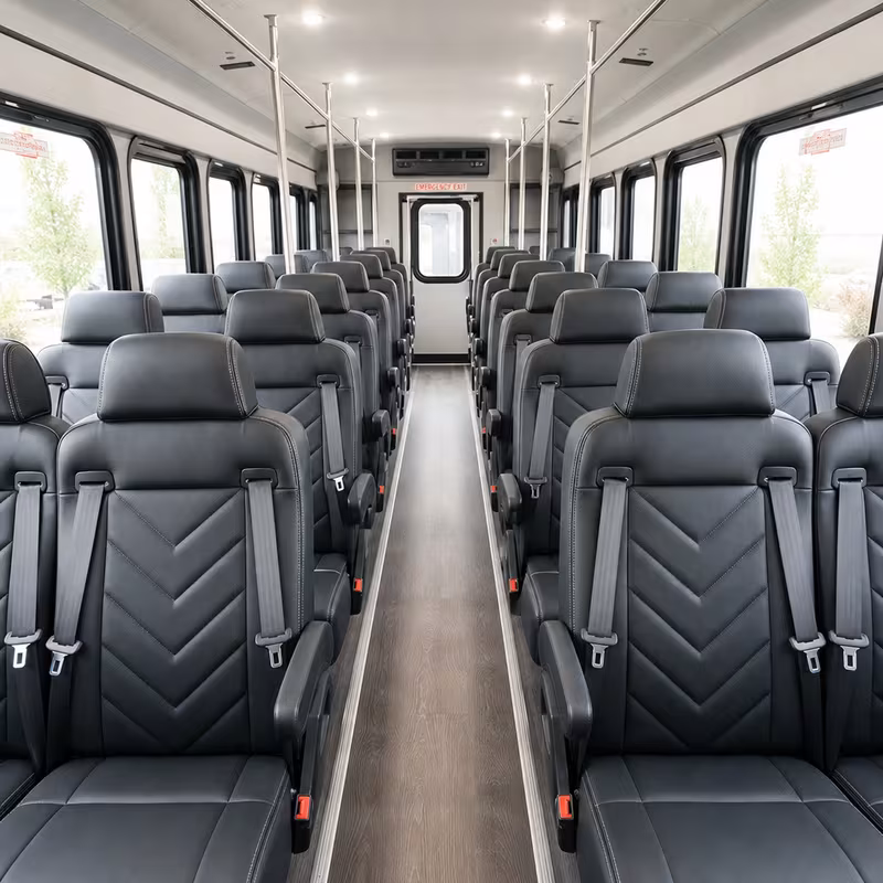 15-35 Passenger Minibus Inside