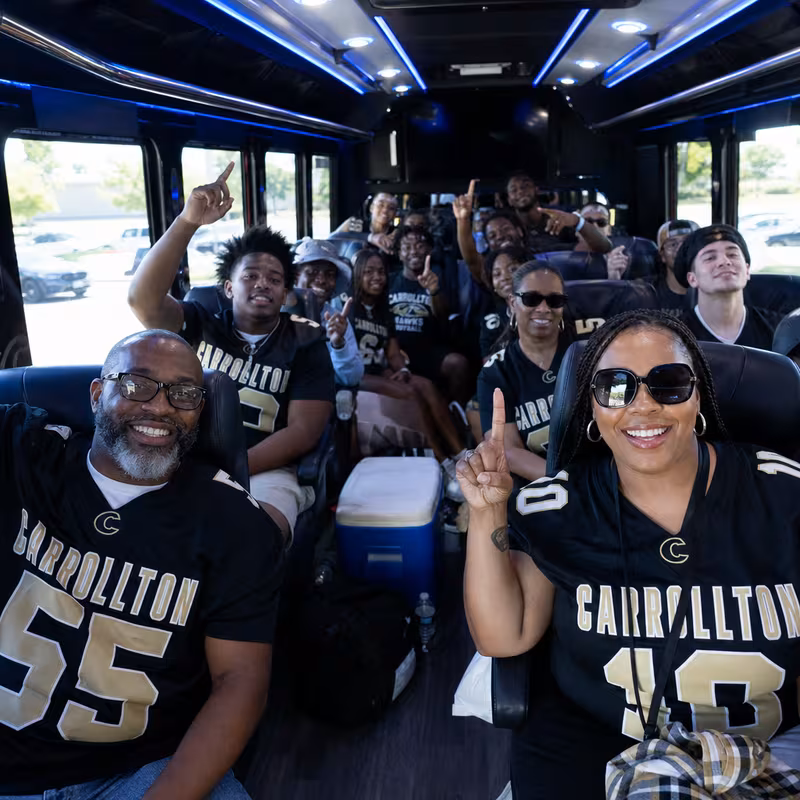 Carrollton Sporting Event Transportation fleet vehicle