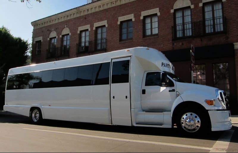Lewisville 30 Passenger Party Bus White