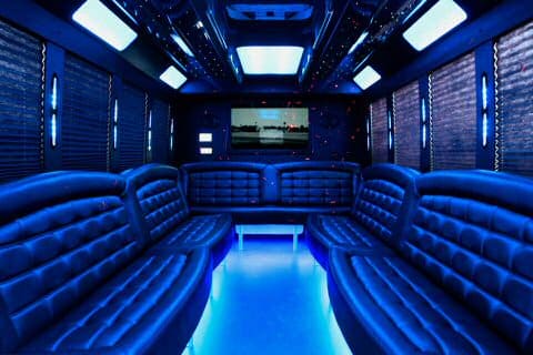 Frisco 36 Passenger Party Bus Interior