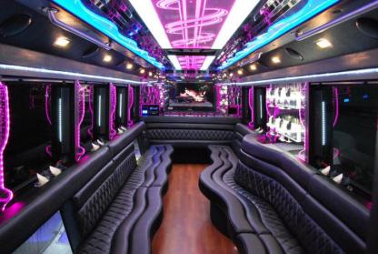Waco 50 Passenger Party Bus Interior